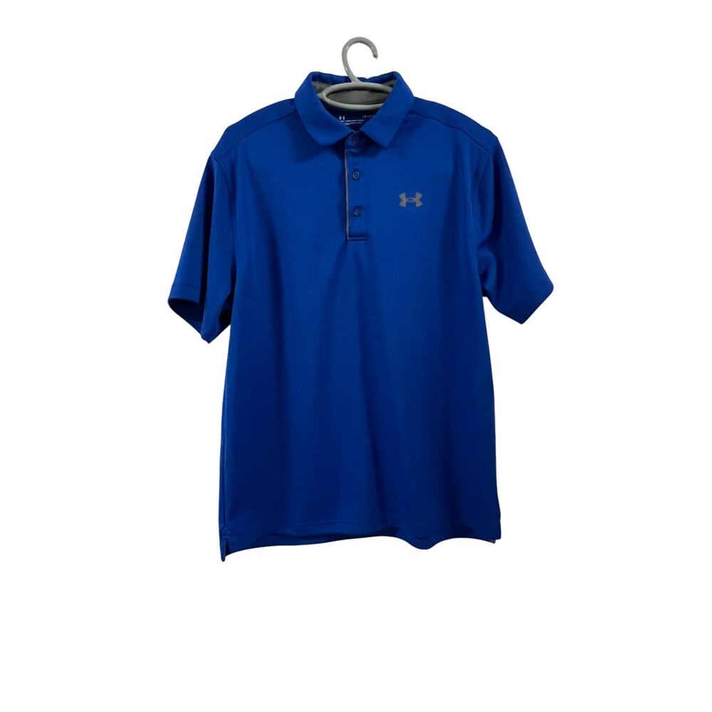 Under Armour Large Loose Blue Polo Polyester